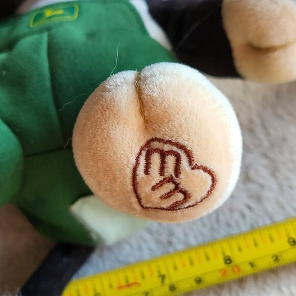 Vtg. Mary's Moo Moos JOHN DEERE plush Bean bag COW 1999 PLUSH toy 8” Enesco GUC - Picture 6 of 10